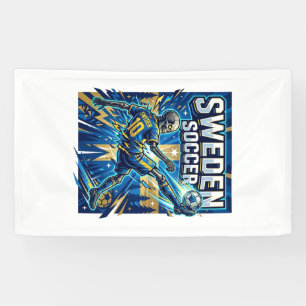 Schweden Fußball Skelett Stürmer Nationen Poster S Banner