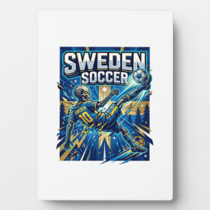 Schweden Fußball Skelett Stürmer Nationen Poster S Fotoplatte