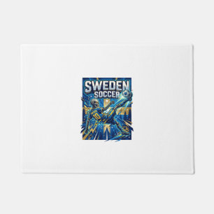 Schweden Fußball Skelett Stürmer Nationen Poster S Fußmatte