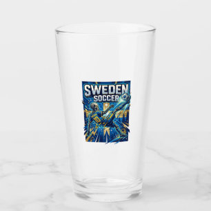 Schweden Fußball Skelett Stürmer Nationen Poster S Glas