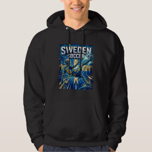 Schweden Fußball Skelett Stürmer Nationen Poster S Hoodie