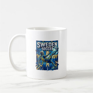 Schweden Fußball Skelett Stürmer Nationen Poster S Kaffeetasse