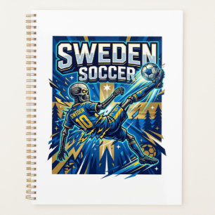 Schweden Fußball Skelett Stürmer Nationen Poster S Planer
