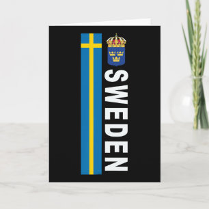 Schweden Fußballstil Schwedische Flagge Design  Karte