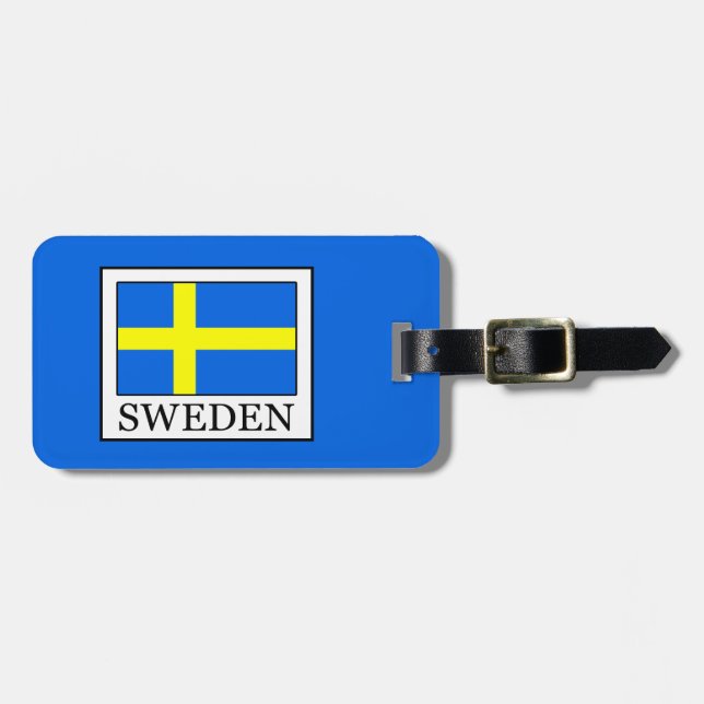 Schweden Gepäckanhänger (Vorderseite horizontal)
