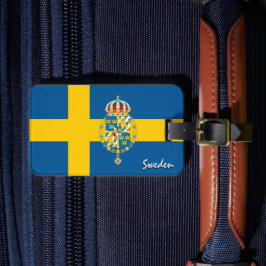 Schweden Gepäckmarken, patriotische schwedische Fl Gepäckanhänger