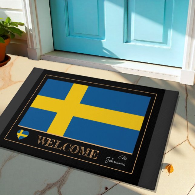 Schweden Hausmatte, schwedische Flaggensport / Wil Fußmatte (Von Creator hochgeladen)