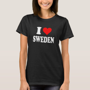 Schweden - I Heart Schweden - I Liebe Schweden T-Shirt