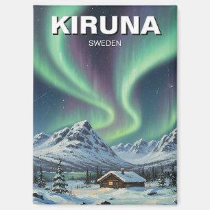 Schweden Kiruna Aurora Northern Lights Magnet