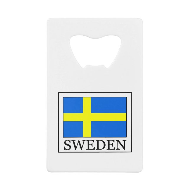Schweden Kreditkartenflaschenöffner (Vorderseite)