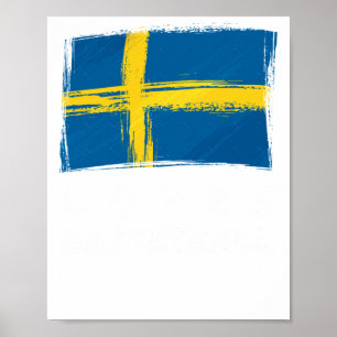 Schweden Liebe Basketball Poster