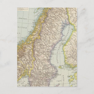 Schweden, Norvège - Suède et Norvège Carte