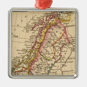 Schweden, Norwegen 2 Ornament Aus Metall