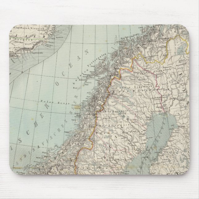 Schweden, Norwegen, Dänemark 2 Mousepad (Vorne)