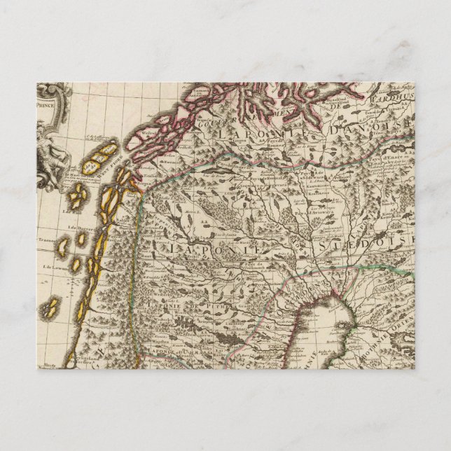 Schweden, Norwegen, Europa Postkarte (Vorderseite)