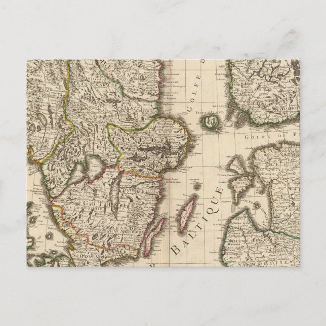 Schweden, Norwegen, Europa Postkarte (Vorderseite)