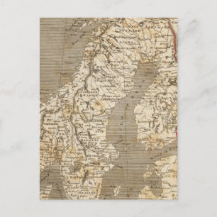 Schweden, Norwegen Karte von Arrowsmith