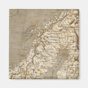Schweden, Norwegen Karte von Arrowsmith Magnet