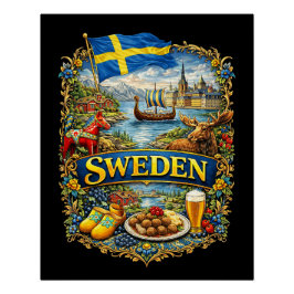 Schweden Poster