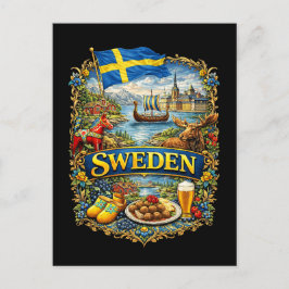 Schweden Postkarte