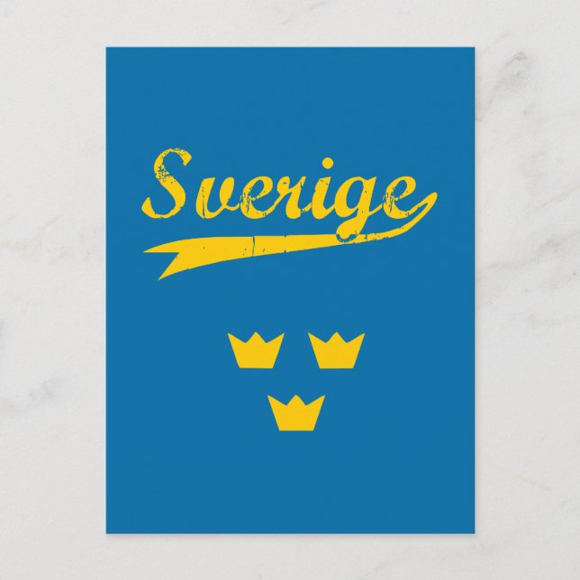 Schweden Postkarte (Vorderseite)