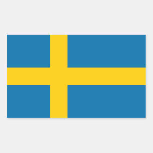 Schweden Rechteckiger Aufkleber