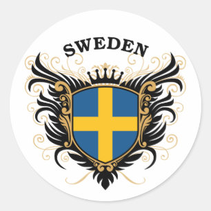 Schweden Runder Aufkleber