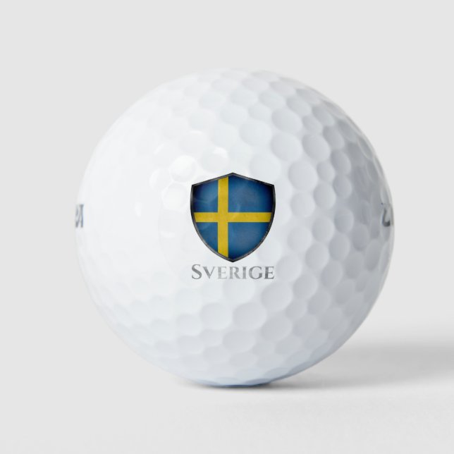 Schweden - Schild Golfball (Vorderseite)