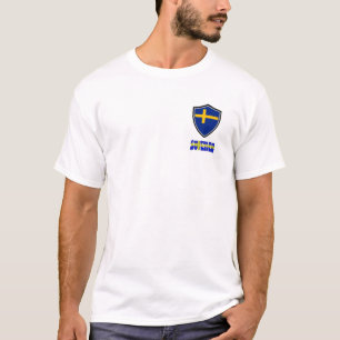 Schweden Schildflagge T - Shirt