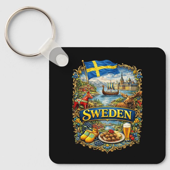 Schweden Schlüsselanhänger (Vorderseite)