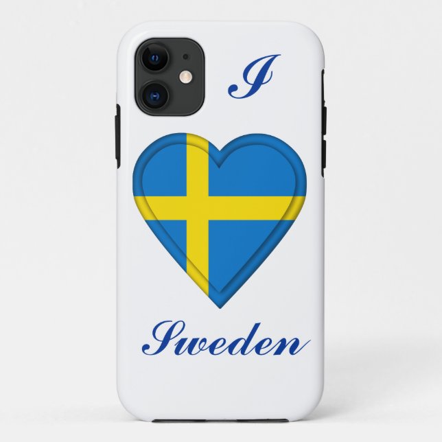 Schweden-Schwede-Flagge Case-Mate iPhone Hülle (Rückseite)