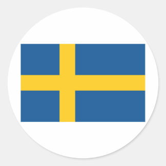 Schweden / Schweden Runder Aufkleber