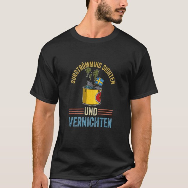 Schweden Schwedische Fischspezialität Surstromming T-Shirt (Vorderseite)