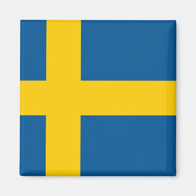 Schweden (schwedische Flagge) Magnet (Vorne)