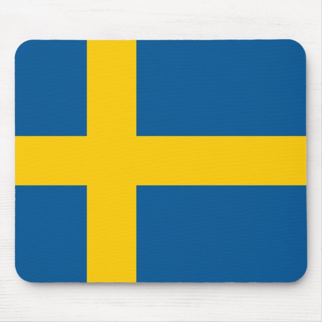 Schweden (schwedische Flagge) Mousepad (Vorne)