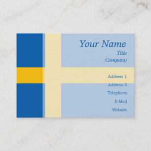 Schweden - schwedische Flagge Visitenkarte