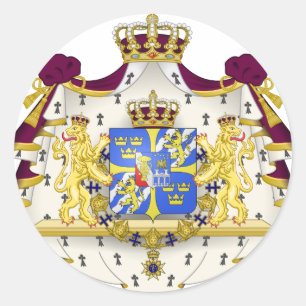 Schweden SE Runder Aufkleber