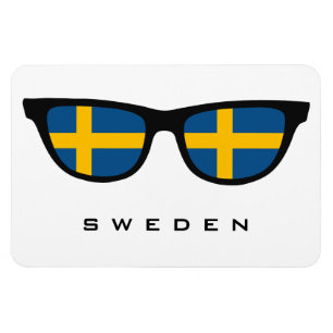 Schweden Shades benutzerdefinierte Text- und Farbm Magnet