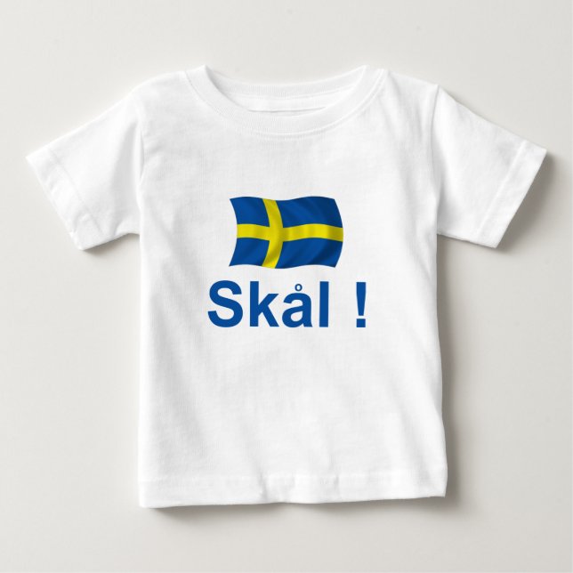 Schweden Skal! Baby T-shirt (Vorderseite)