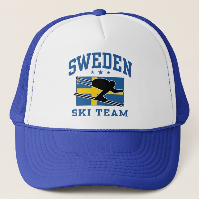 Schweden Ski Team Truckerkappe (Vorderseite)