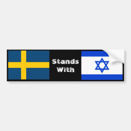 Schweden steht Israel gegenüber Autoaufkleber