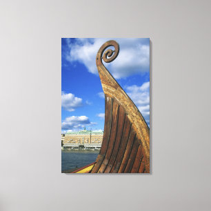 Schweden, Stockholm, Hafen, von Gamla Stan, Leinwanddruck