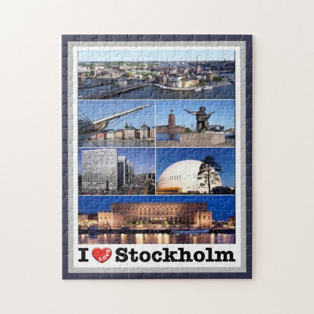 Schweden - Stockholm - I Liebe - (Vertikal)