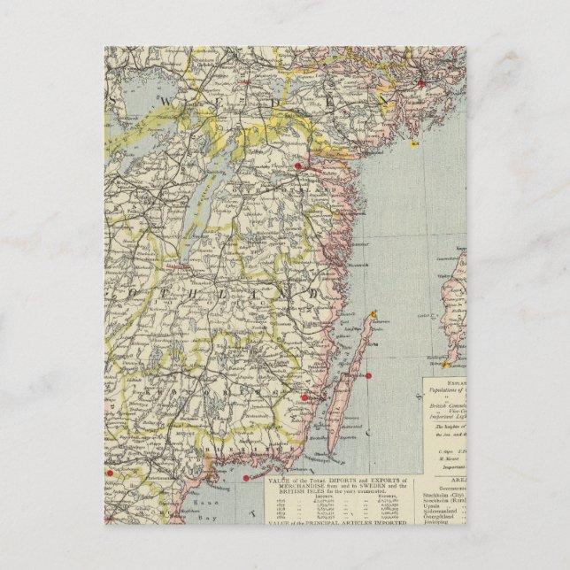 Schweden, Süden Postkarte (Vorderseite)