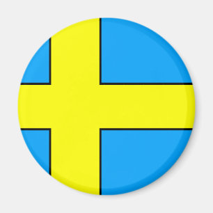 Schweden T - Shirt und Geschenke unter Flagge Magnet