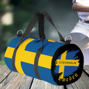 Schweden-Tasche, Stockholm, Reise, schwedische Fla Duffle Bag