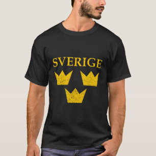 Schweden Three Crowns Sverige Tre Kronor T-Shirt
