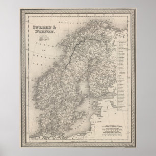 Schweden und Norwegen 2 Poster