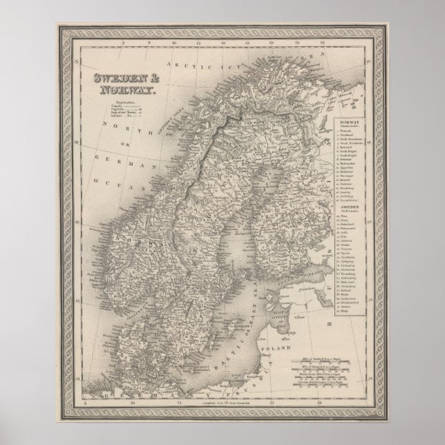 Schweden und Norwegen 2 Poster (Vorne)