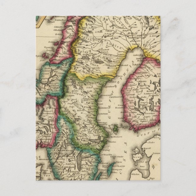 Schweden und Norwegen 2 Postkarte (Vorderseite)